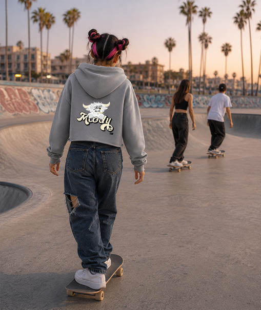 Vintage Washed Raw Edge Hoodie